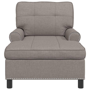 Χαλάρωση με μαξιλάρι Taupe 91 x 157 x 91 εκ. ύφασμα - Pakobazaar