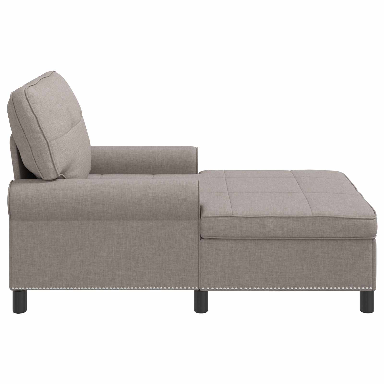 Χαλάρωση με μαξιλάρι Taupe 91 x 157 x 91 εκ. ύφασμα - Pakobazaar
