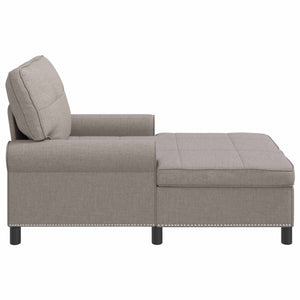 Χαλάρωση με μαξιλάρι Taupe 91 x 157 x 91 εκ. ύφασμα - Pakobazaar