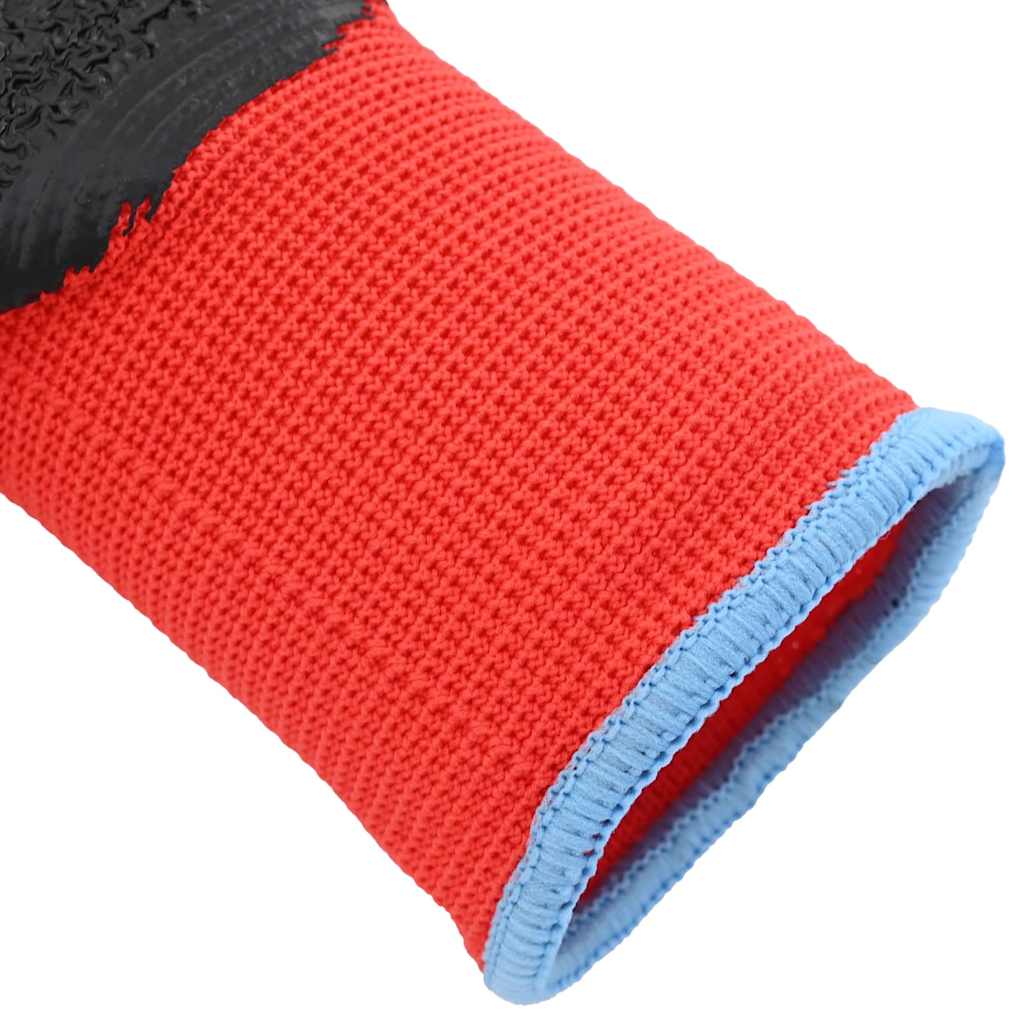 Γάντια Εργασίας 24 pcs Κόκκινο και Μαύρο 9 / l - Pakobazaar