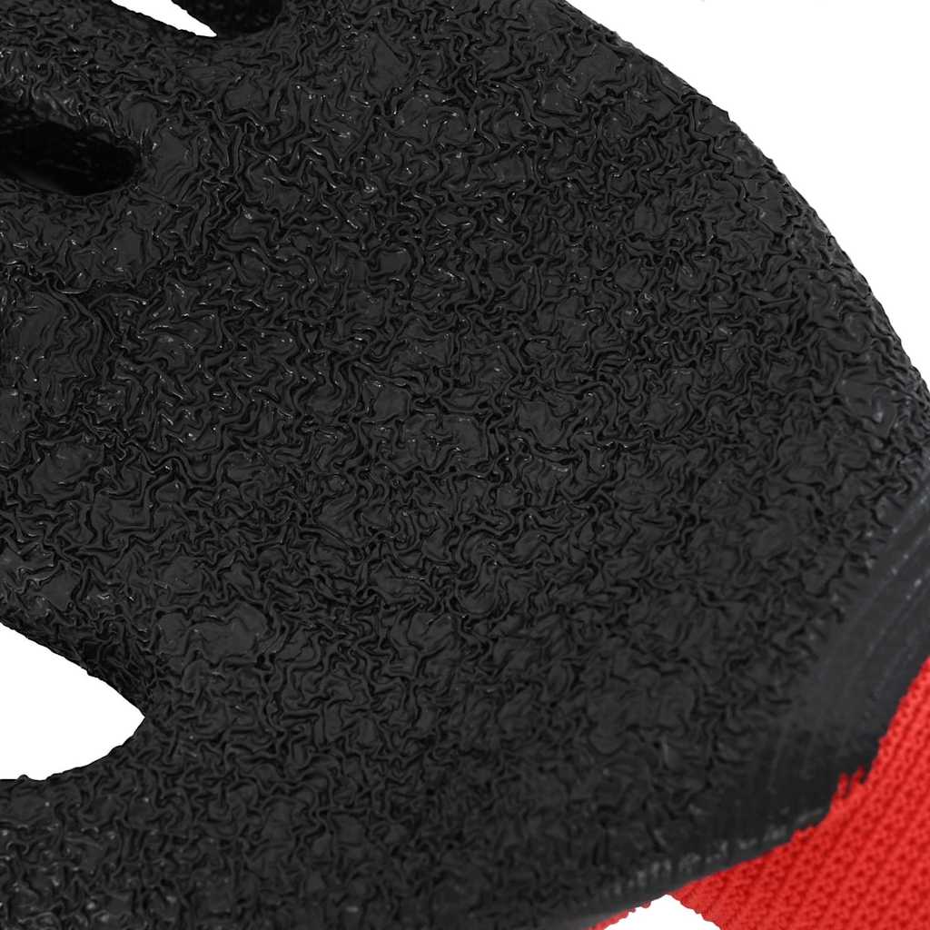 Γάντια Εργασίας 24 pcs Κόκκινο και Μαύρο 10 / xl - Pakobazaar