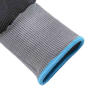Γάντια Εργασίας 24 pcs Γκρι και Μαύρο 9 / l Πολυεστέρας - Pakobazaar