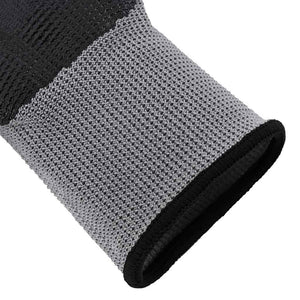 Γάντια Εργασίας 12 pcs Γκρι και Μαύρο 10 / xl Πολυεστέρας - Pakobazaar