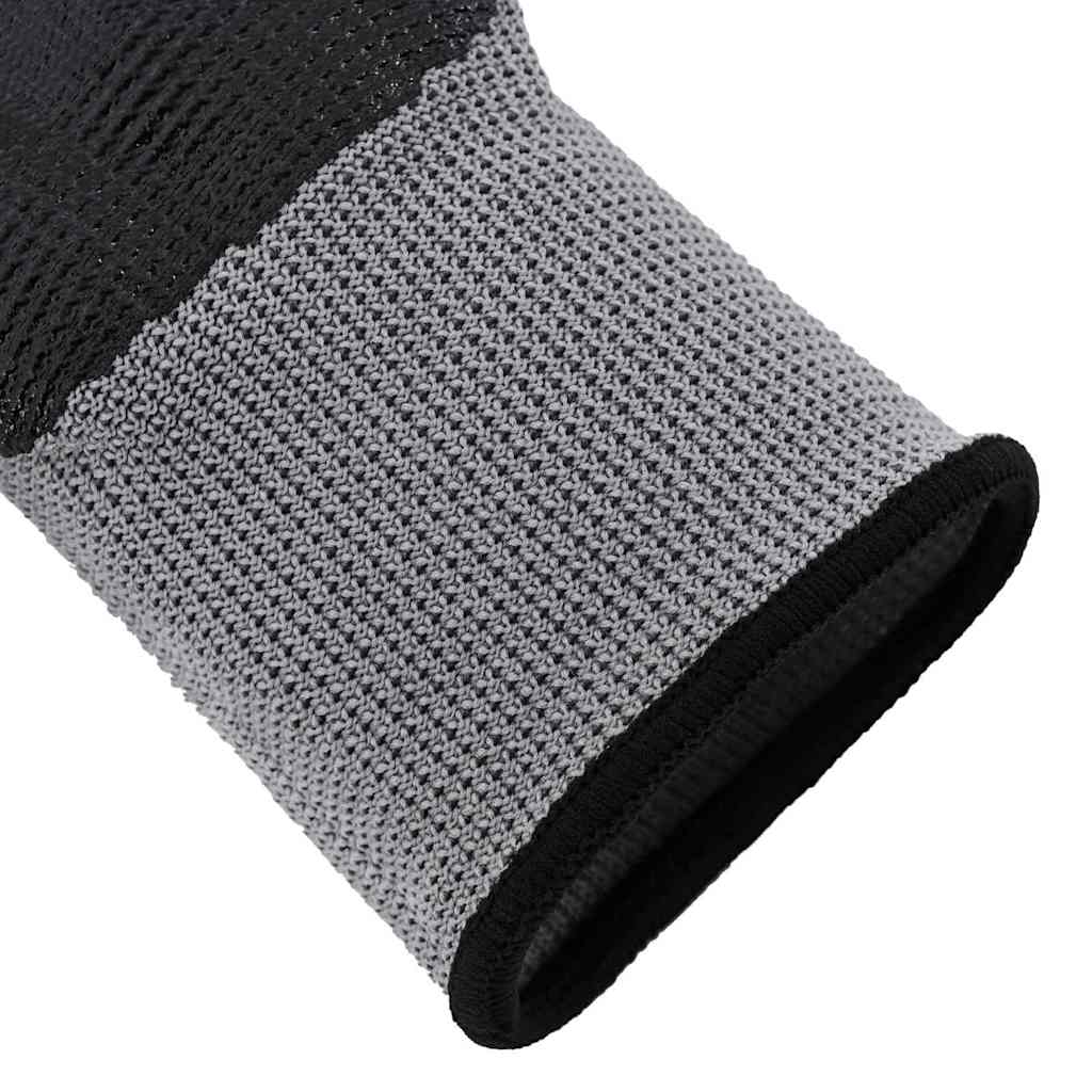 Γάντια Εργασίας 24 pcs Γκρι και Μαύρο 10 / xl Πολυεστέρας - Pakobazaar