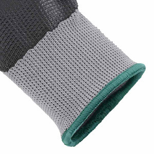 Γάντια Εργασίας 12 pcs Γκρι και Μαύρο 11 / XXL Πολυεστέρας - Pakobazaar