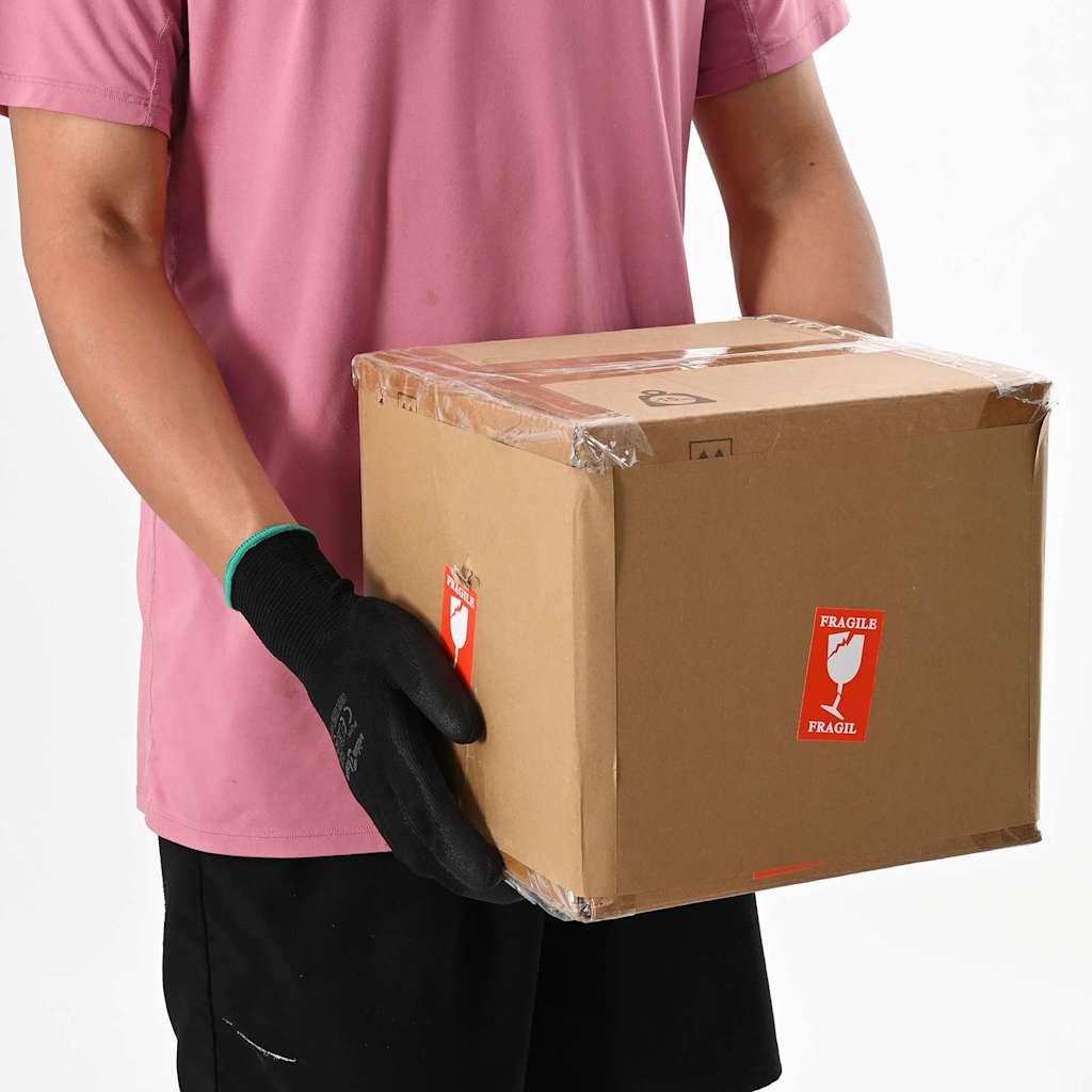 Γάντια Εργασίας 24 pcs Μαύρο 11 / XXL Πολυεστέρας - Pakobazaar