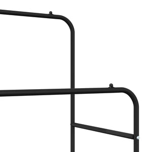 Ράφι Ρούχων Μονόχρωμο Μαύρο 80 x 53 x 156 εκ - Pakobazaar