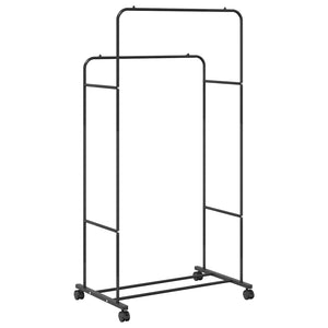 Ράφι Ρούχων Μονόχρωμο Μαύρο 80 x 53 x 156 εκ - Pakobazaar