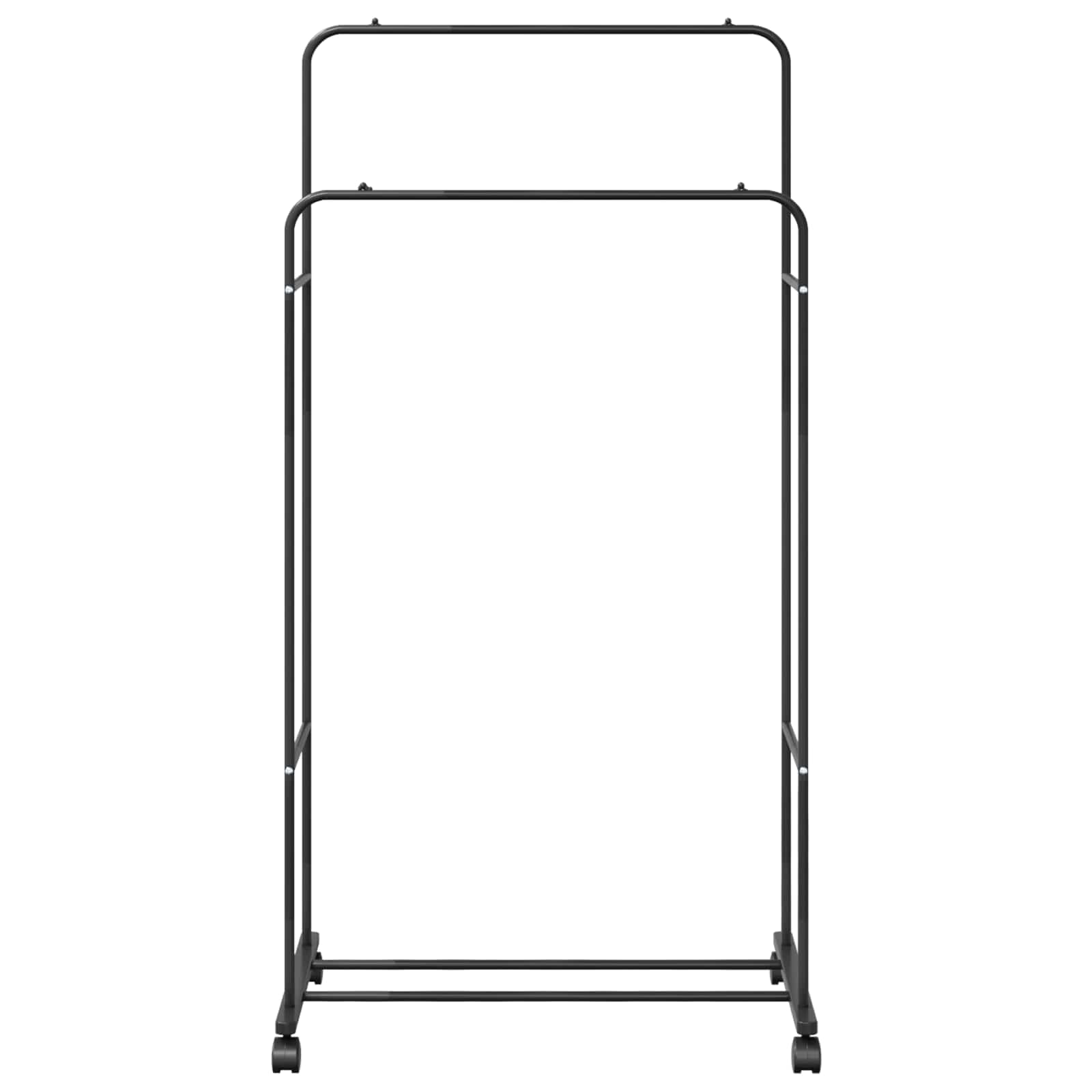 Ράφι Ρούχων Μονόχρωμο Μαύρο 80 x 53 x 156 εκ - Pakobazaar