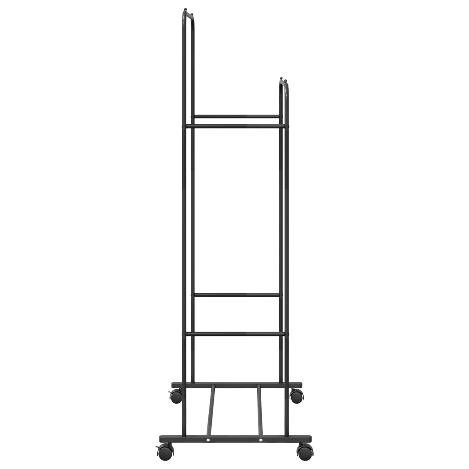 Ράφι Ρούχων Μονόχρωμο Μαύρο 80 x 53 x 156 εκ - Pakobazaar