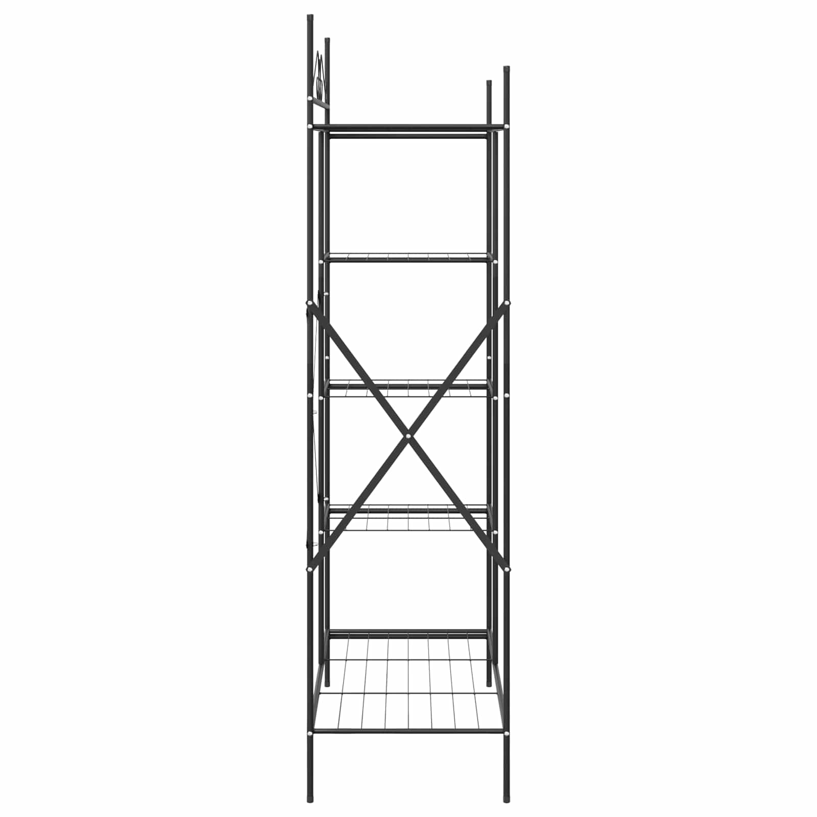 Ανοιχτή Ντουλάπα με ράφι Μαύρο 104,5 x 45 x 172 εκ. Ατσάλι - Pakobazaar
