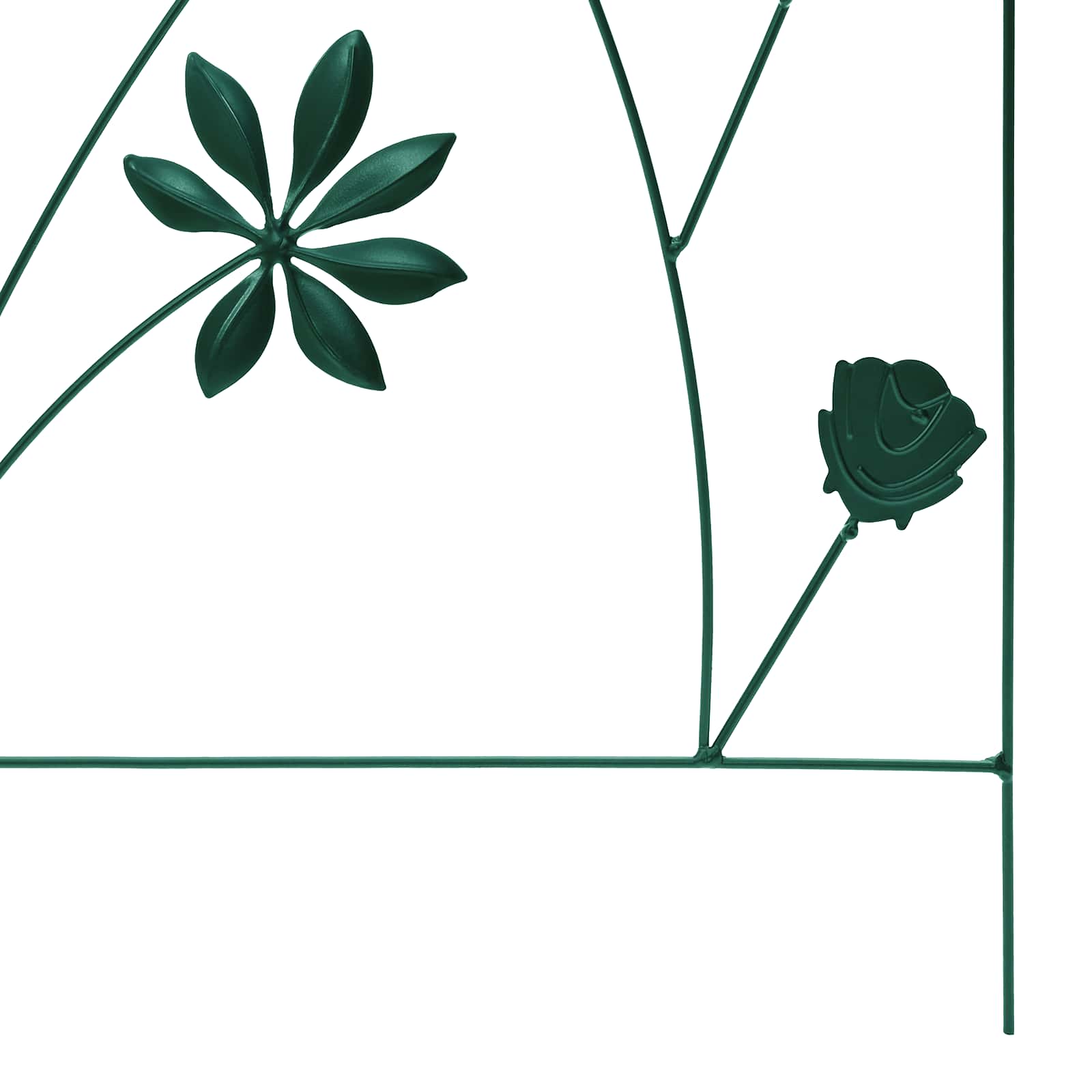 Φράχτης Κήπου 3 pcs Πράσινο 112 x 39,5 εκ. Ατσάλι - Pakobazaar