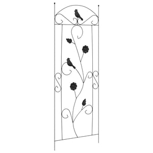 Φράχτης Κήπου 3 pcs Μαύρο 110 x 40 cm Ατσάλι - Pakobazaar