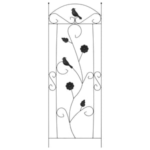 Φράχτης Κήπου 3 pcs Μαύρο 110 x 40 cm Ατσάλι - Pakobazaar