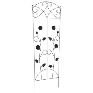Φράχτης Κήπου 3 pcs Μαύρο 110,5 x 42,5 εκ Ατσάλι - Pakobazaar