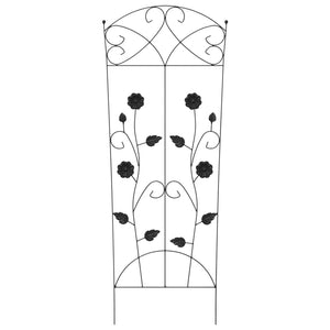 Φράχτης Κήπου 3 pcs Μαύρο 110,5 x 42,5 εκ Ατσάλι - Pakobazaar