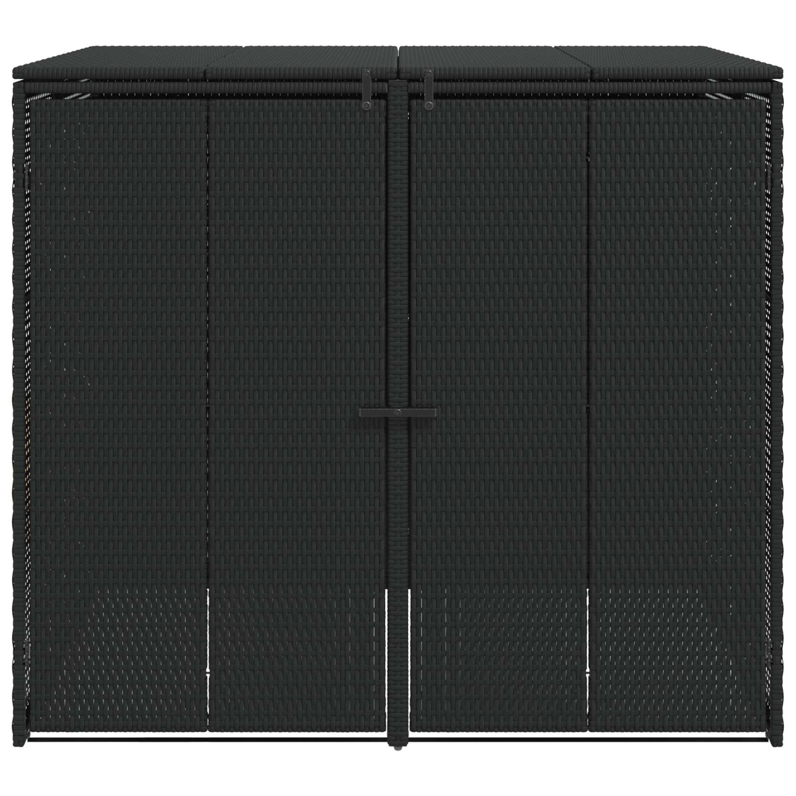 Κουτί Κάδου Σκύλου 2 pcs Μαύρο 65 x 80 x 115 εκ. Πολυαιθυλένιο