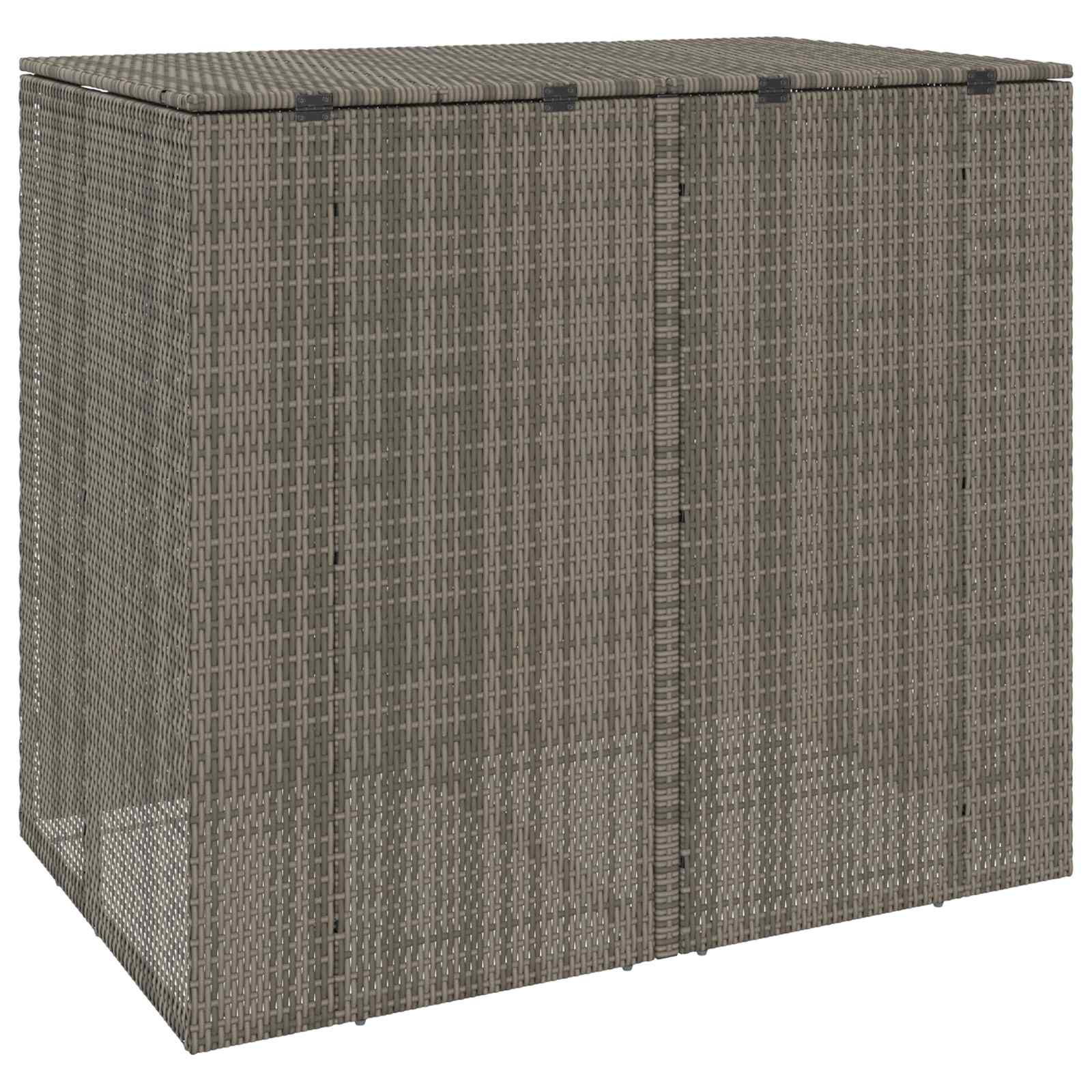 Κουτί Κάδου Σκύλου 2 pcs Γκρι 130 x 80 x 115 εκ. Πολυαιθυλένιο