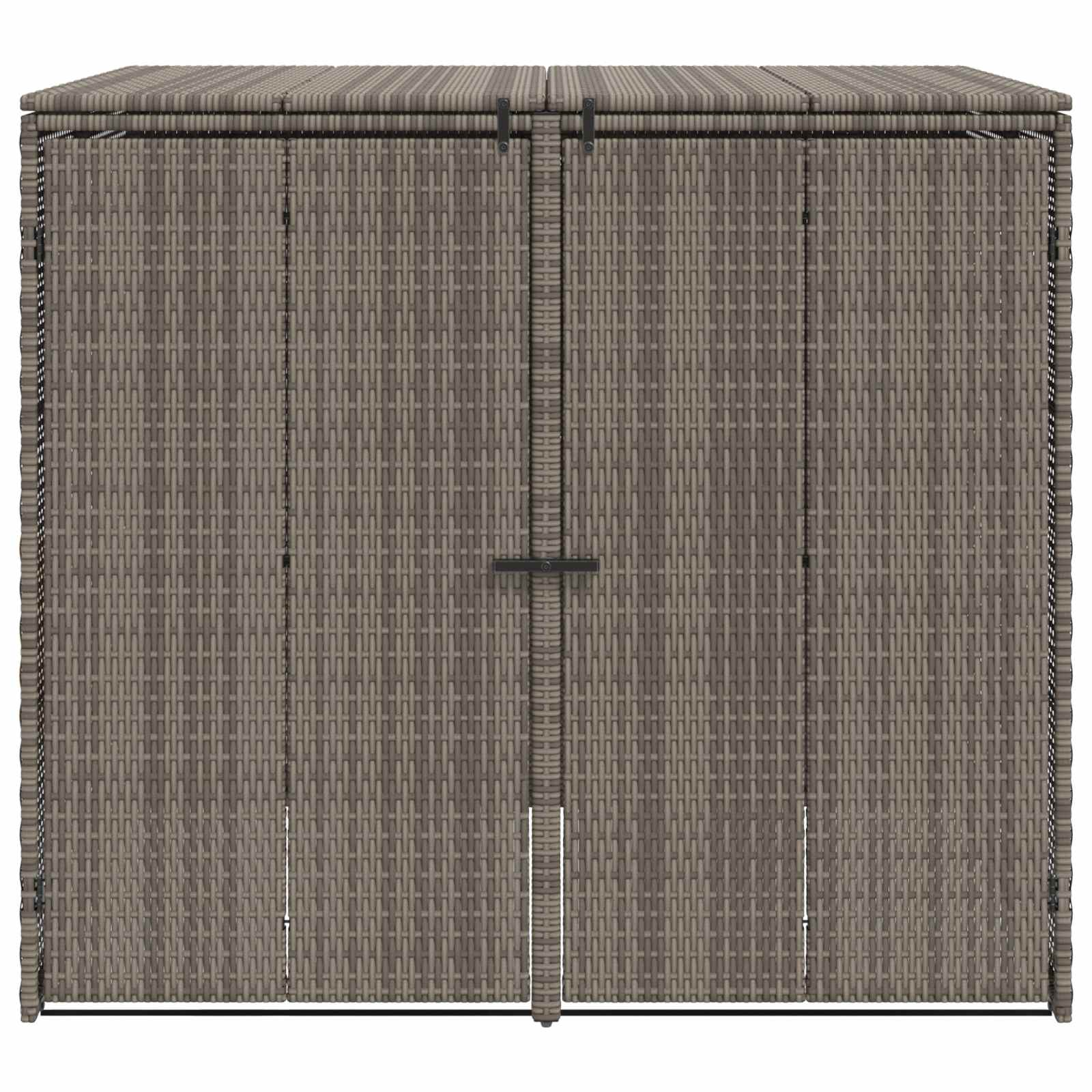 Κουτί Κάδου Σκύλου 2 pcs Γκρι 130 x 80 x 115 εκ. Πολυαιθυλένιο