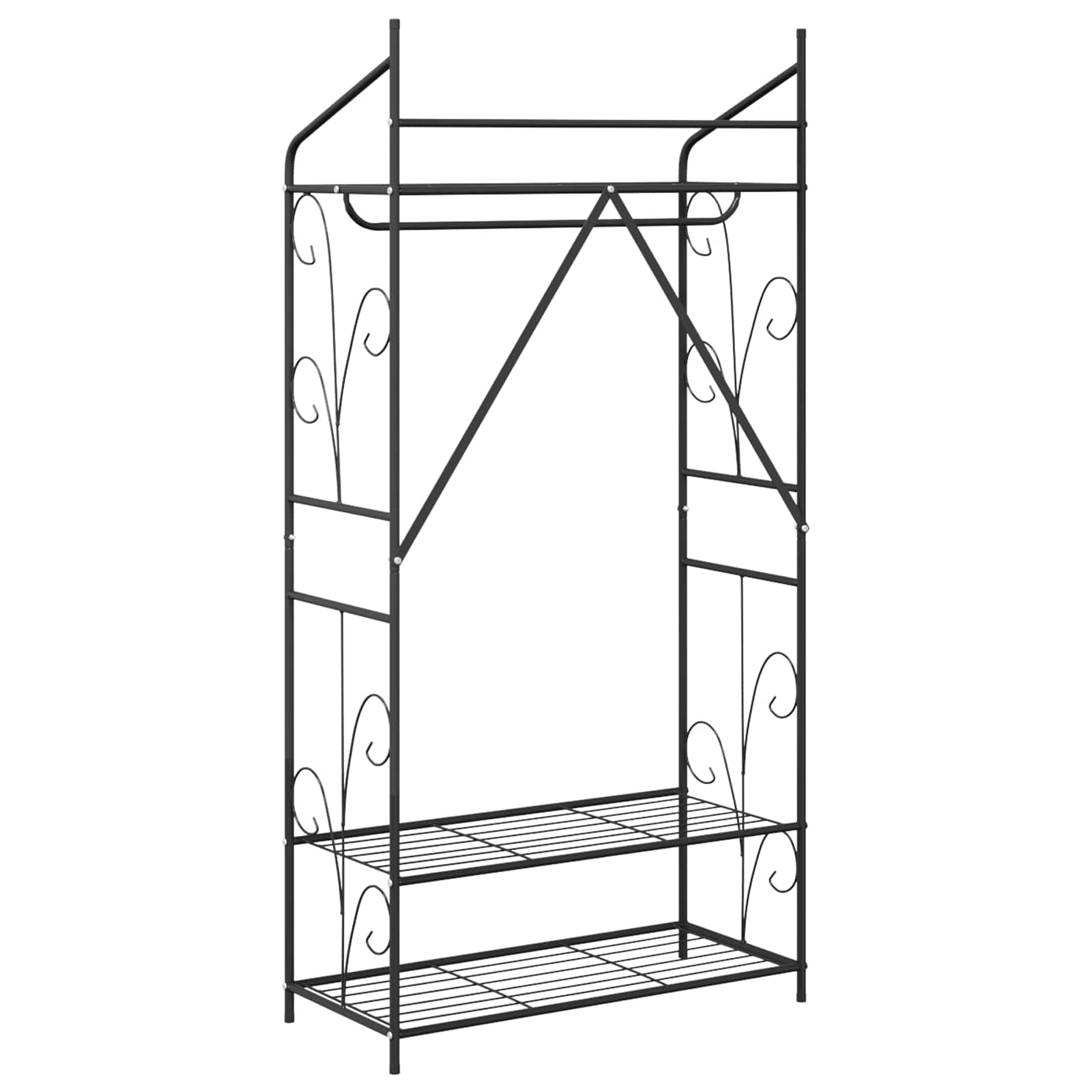 Ανοιχτή Ντουλάπα Μονόχρωμο 2 pcs 78 x 36 x 158 εκ.