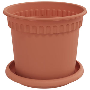 Γλάστρες φυτών 6 pcs Κεραμιδί Ø 15 x 12 cm Πλαστικό - Pakobazaar