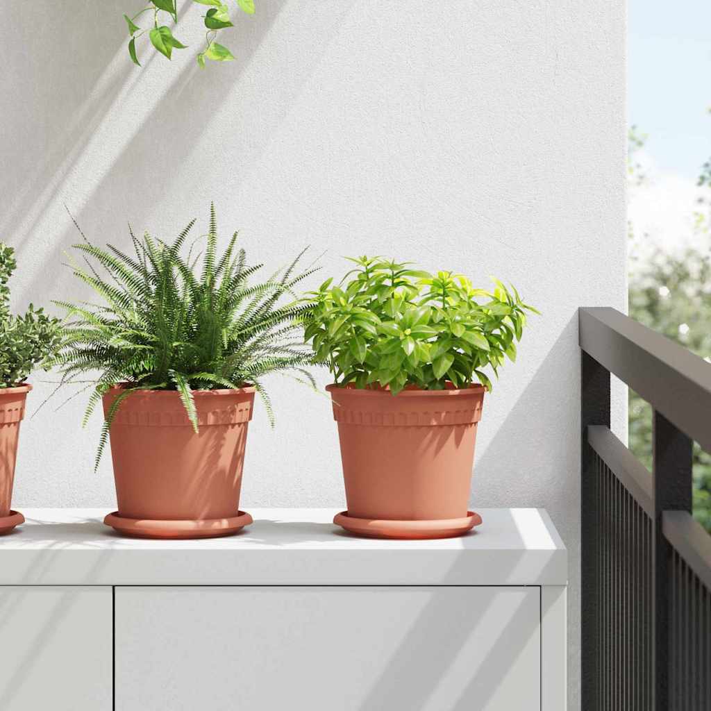 Γλάστρες φυτών 6 pcs Κεραμιδί Ø 17 x 14 εκ Πλαστικό