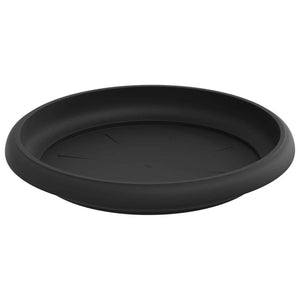 Γλάστρες φυτών 6 pcs Μαύρο Ø 12,5 x 10 εκ Πλαστικό - Pakobazaar