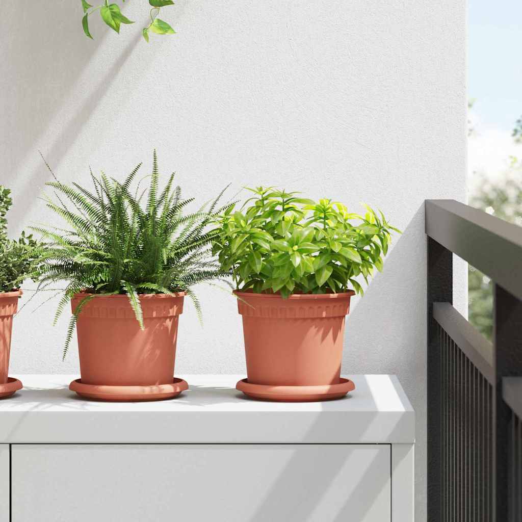 Γλάστρες φυτών 24 pcs Κεραμιδί Ø 15 x 12 cm Πλαστικό