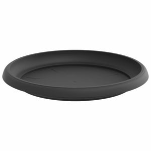 Γλάστρες φυτών 6 pcs Μαύρο Ø 30 x 25 εκ Πλαστικό - Pakobazaar