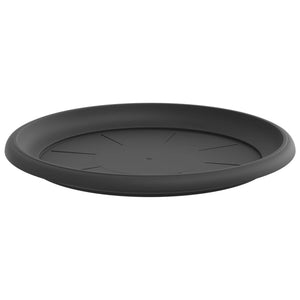 Γλάστρες φυτών 6 pcs Μαύρο Ø 26 x 21.5 εκ Πλαστικό - Pakobazaar