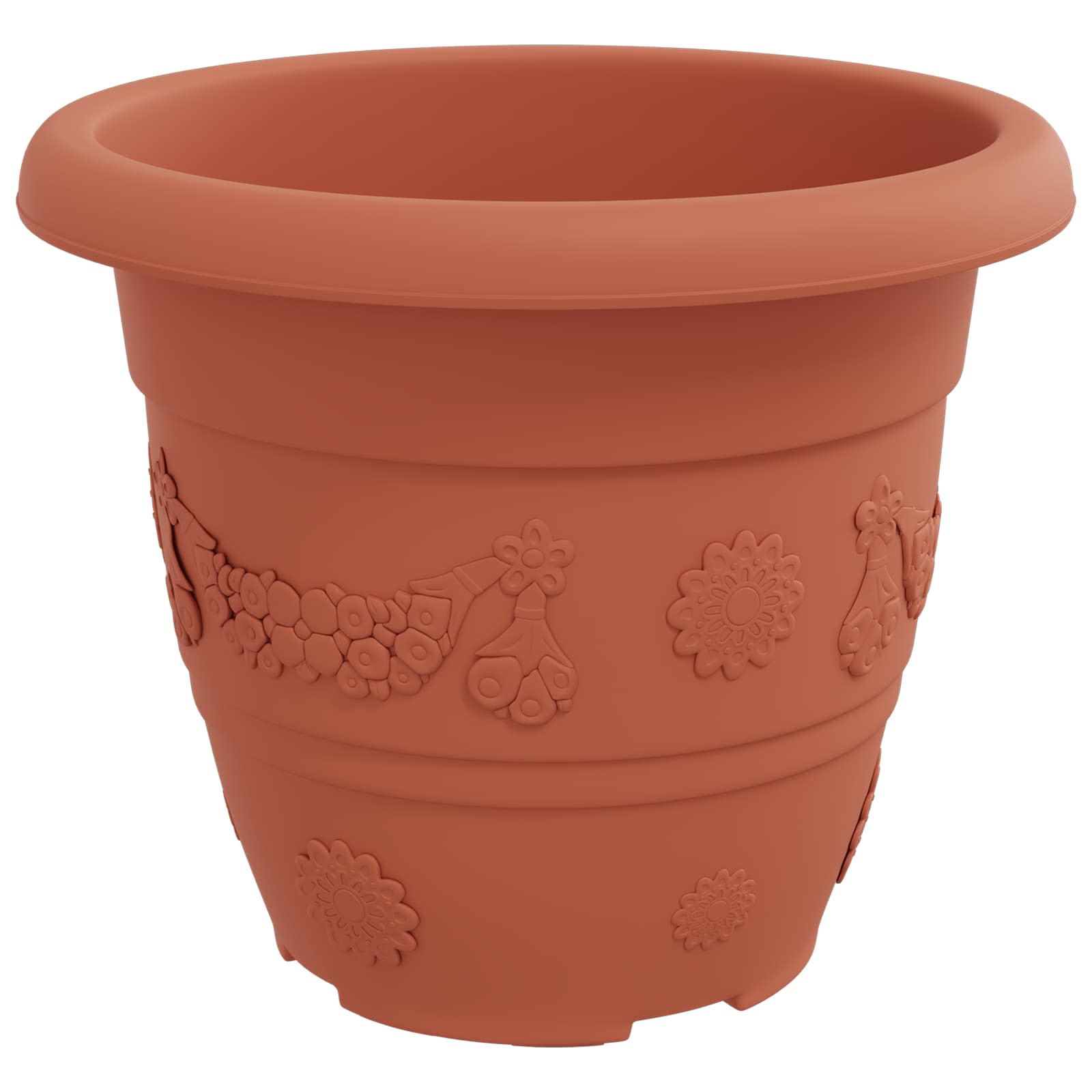 Γλάστρες φυτών 24 pcs Κεραμιδί Ø 26 x 21.5 εκ Πλαστικό
