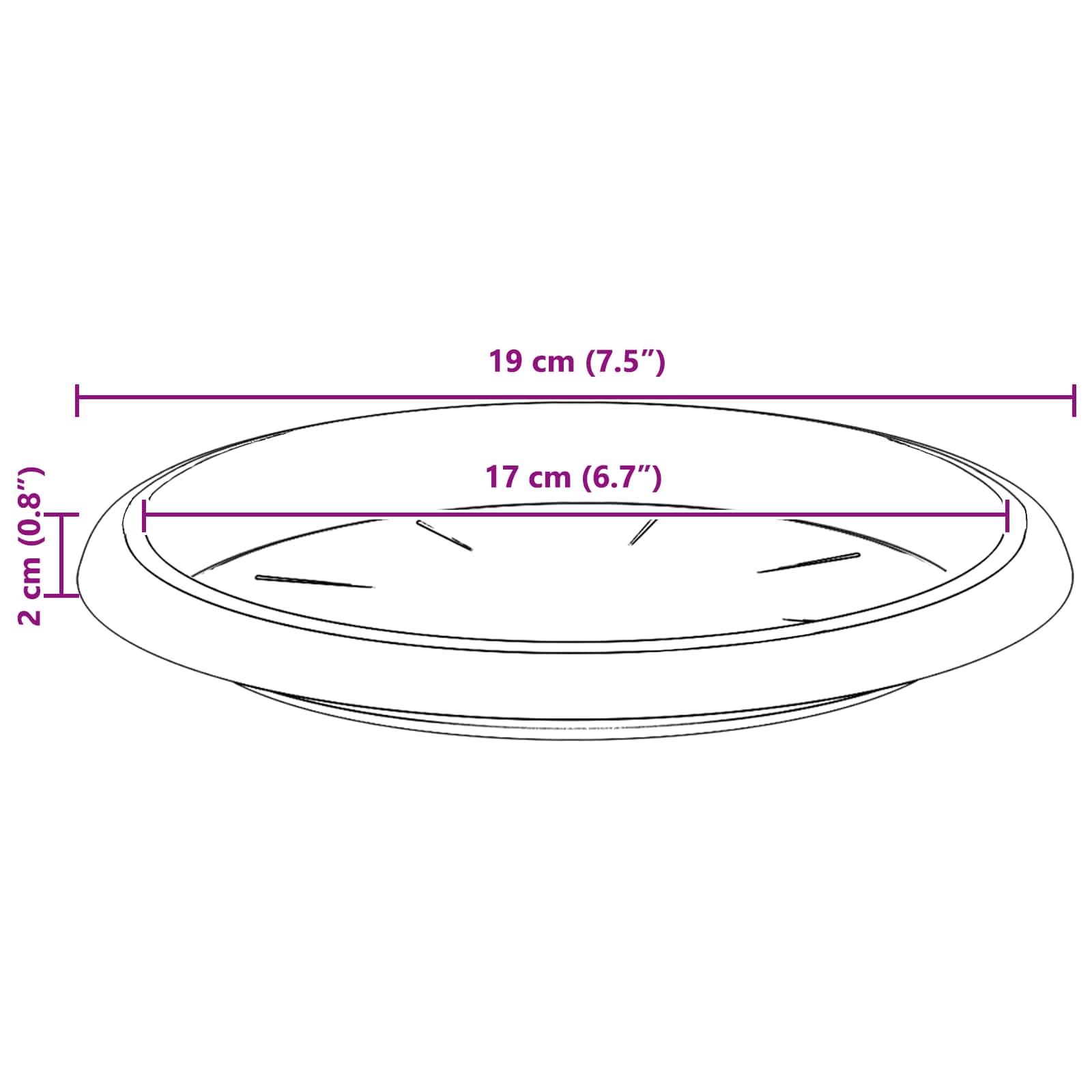 Γλάστρες φυτών 24 pcs Κεραμιδί Ø 26 x 21.5 εκ Πλαστικό