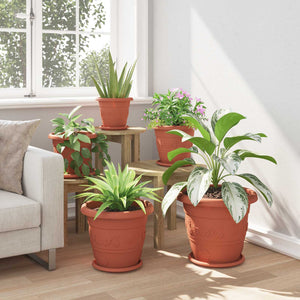 Γλάστρες φυτών 24 pcs Κεραμιδί Ø 26 x 21.5 εκ Πλαστικό - Pakobazaar