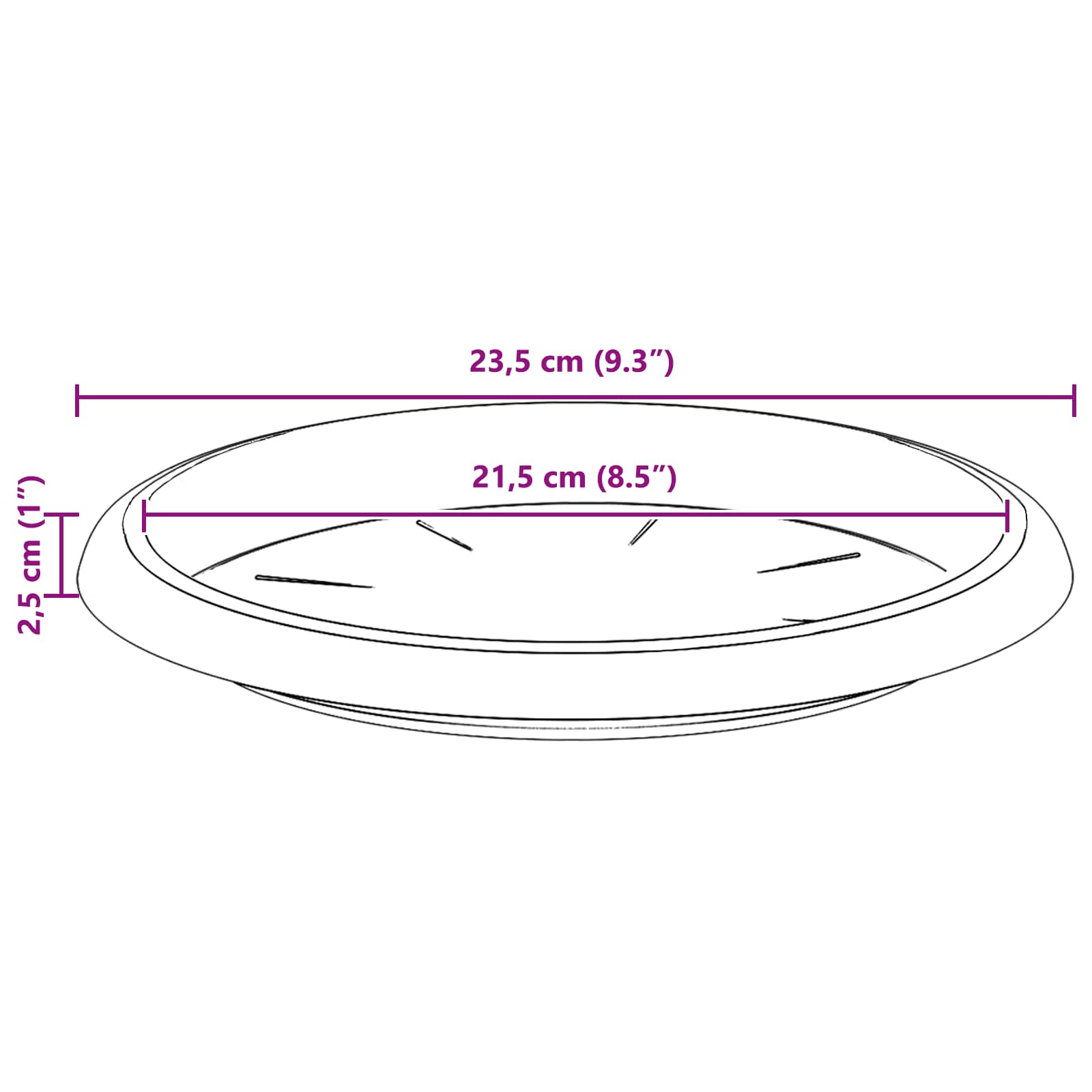 Γλάστρες φυτών 24 pcs Κεραμιδί Ø 26 x 21.5 εκ Πλαστικό - Pakobazaar