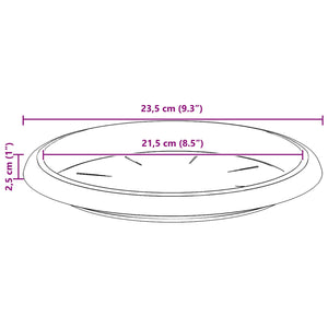 Γλάστρες φυτών 24 pcs Κεραμιδί Ø 26 x 21.5 εκ Πλαστικό - Pakobazaar