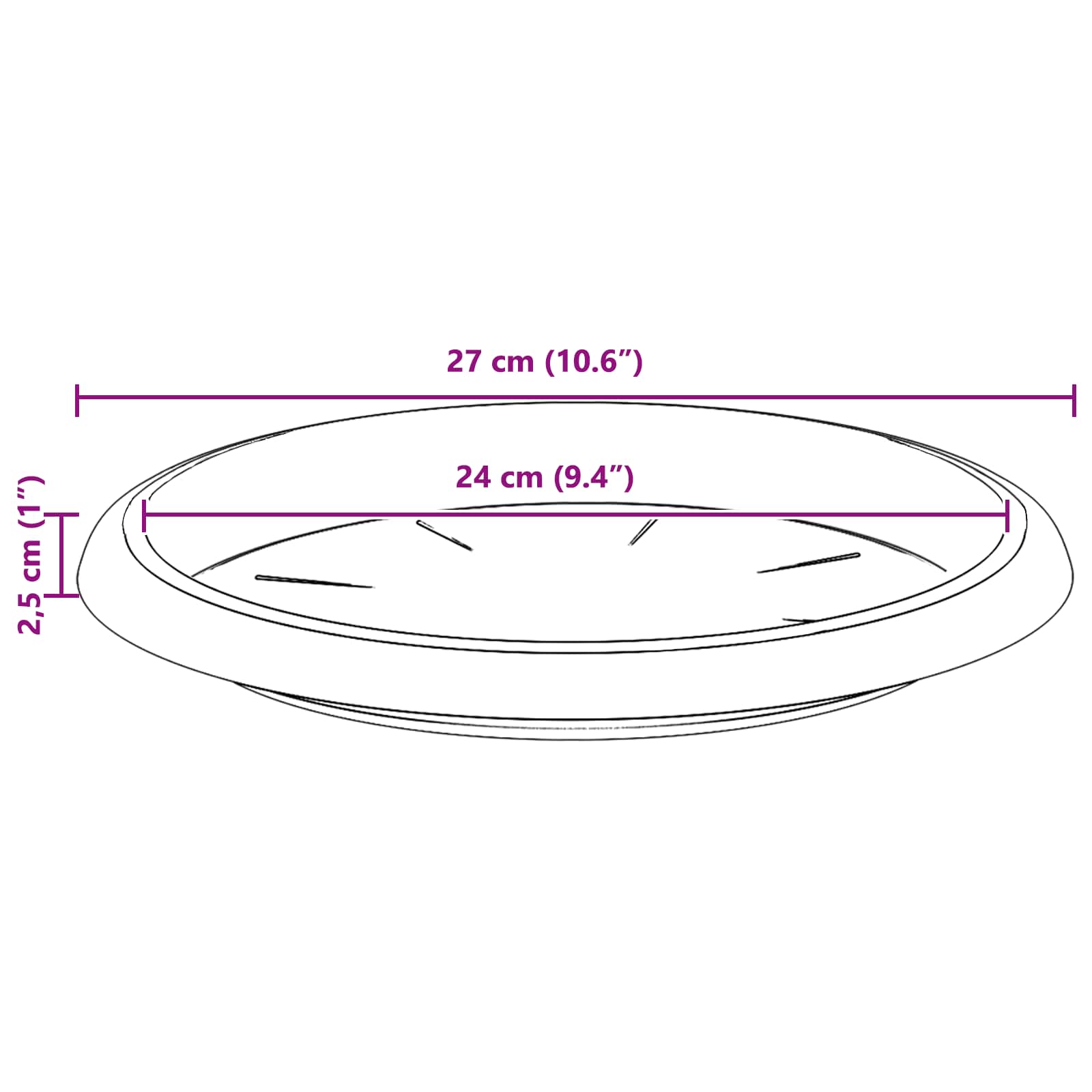 Γλάστρες φυτών 24 pcs Κεραμιδί Ø 26 x 21.5 εκ Πλαστικό - Pakobazaar