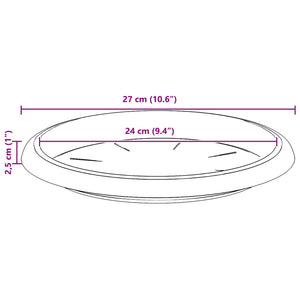 Γλάστρες φυτών 24 pcs Κεραμιδί Ø 26 x 21.5 εκ Πλαστικό - Pakobazaar