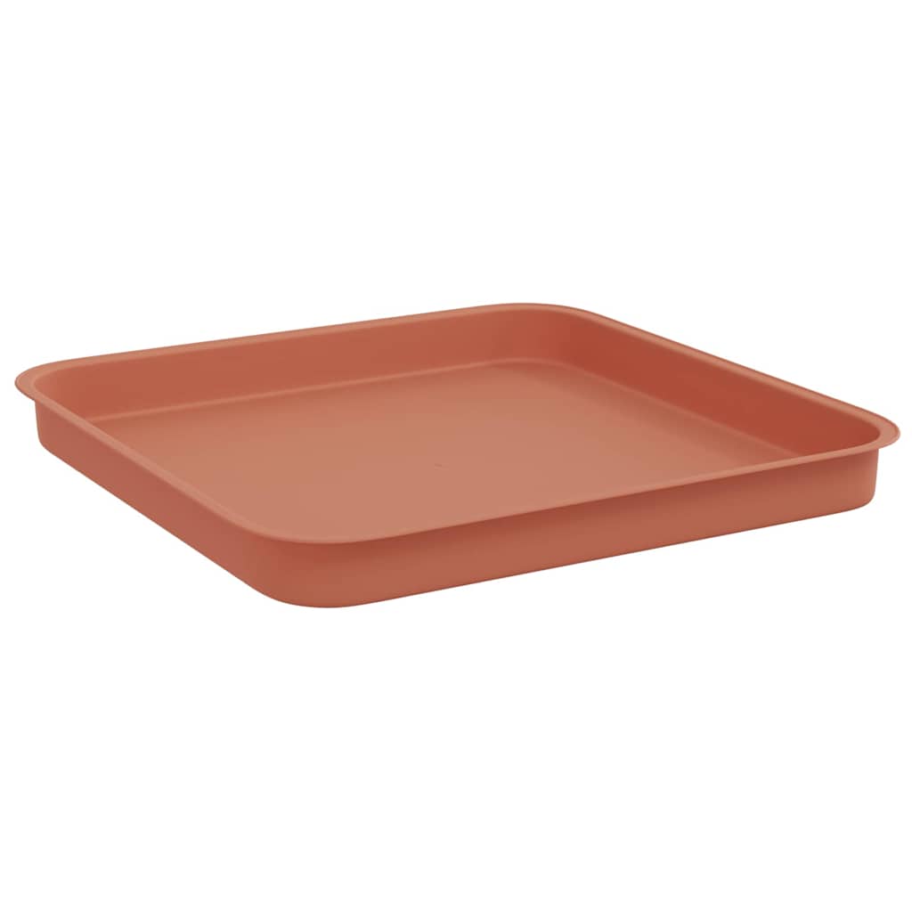 Γλάστρες φυτών 6 pcs Κεραμιδί 28,5 x 28,5 x 22 εκ Πλαστικό - Pakobazaar