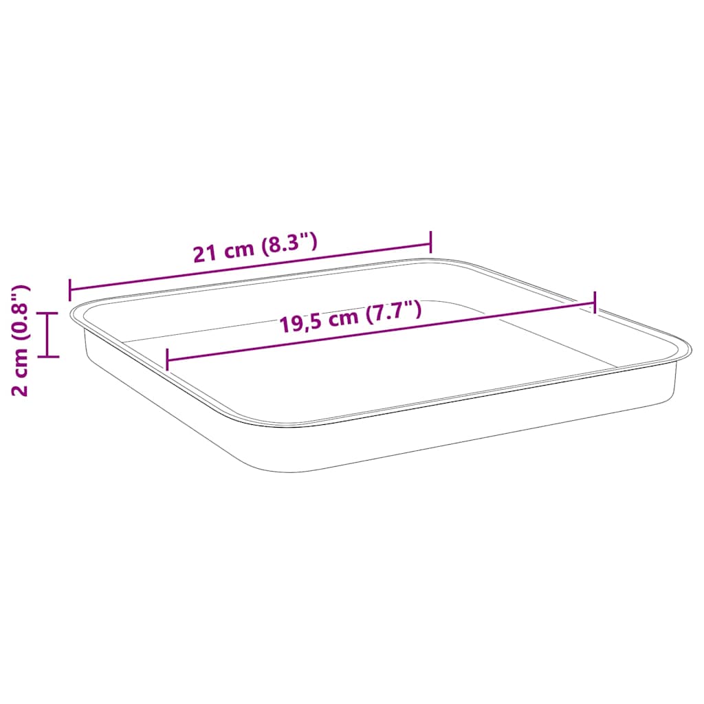 Γλάστρες φυτών 6 pcs Κεραμιδί 28,5 x 28,5 x 22 εκ Πλαστικό - Pakobazaar
