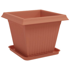 Γλάστρες φυτών 6 pcs Κεραμιδί 38 x 38 x 30 εκ Πλαστικό - Pakobazaar