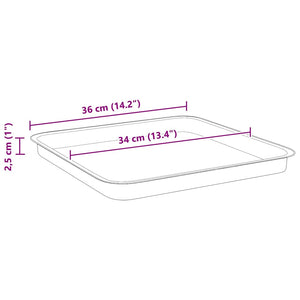 Γλάστρες φυτών 6 pcs Κεραμιδί 43 x 43 x 33,5 εκ Πλαστικό - Pakobazaar