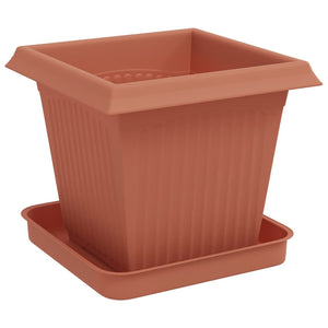 Γλάστρες φυτών 24 pcs Κεραμιδί 16 x 16 x 14 εκ Πλαστικό - Pakobazaar