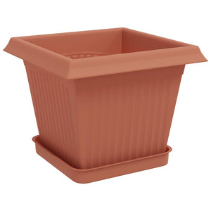 Γλάστρες φυτών 24 pcs Κεραμιδί 20 x 20 x 16 εκ Πλαστικό - Pakobazaar
