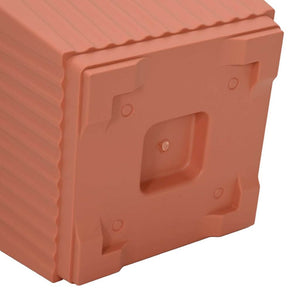 Γλάστρες φυτών 24 pcs Κεραμιδί 28,5 x 28,5 x 22 εκ Πλαστικό - Pakobazaar