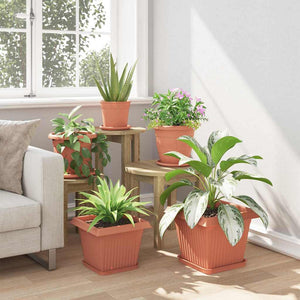 Γλάστρες φυτών 24 pcs Κεραμιδί 28,5 x 28,5 x 22 εκ Πλαστικό - Pakobazaar