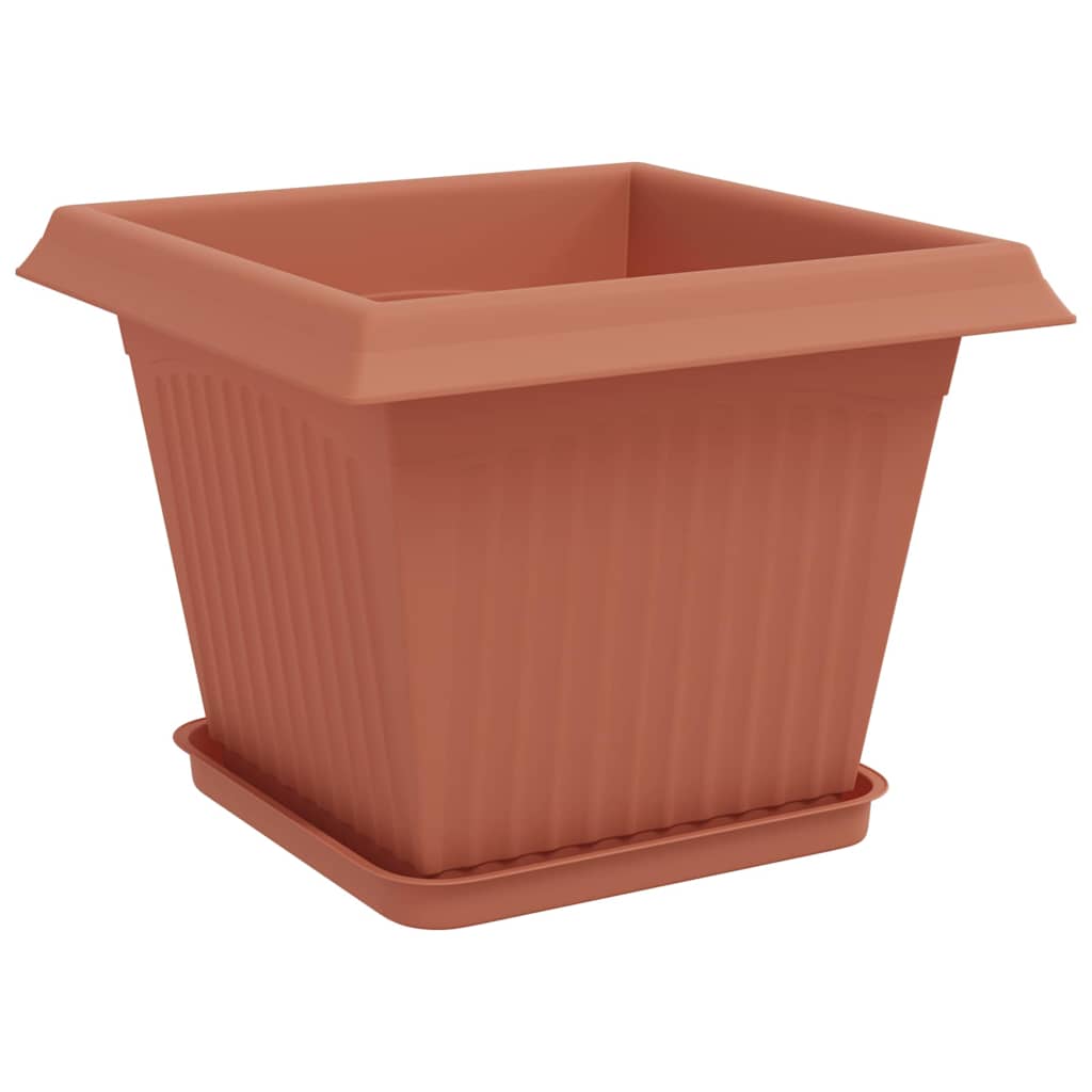 Γλάστρες φυτών 24 pcs Κεραμιδί 28,5 x 28,5 x 22 εκ Πλαστικό - Pakobazaar