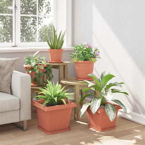 Γλάστρες φυτών 24 pcs Κεραμιδί 33 x 33 x 26 εκ Πλαστικό - Pakobazaar
