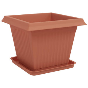 Γλάστρες φυτών 24 pcs Κεραμιδί 43 x 43 x 33,5 εκ Πλαστικό - Pakobazaar