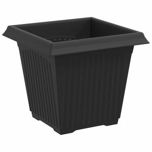 Γλάστρες φυτών 24 pcs Μαύρο 16 x 16 x 14 εκ Πλαστικό - Pakobazaar