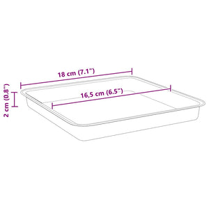 Γλάστρες φυτών 24 pcs Μαύρο 23 x 23 x 17,5 εκ Πλαστικό - Pakobazaar